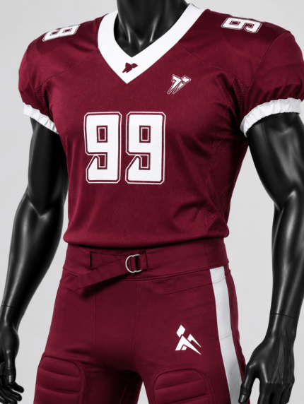 Red American Football Uniform