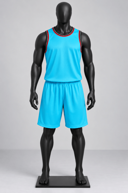 Custom Cyan Basketball Uniform Set